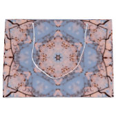 Grand Sac Cadeau Kaleidoscope Matin Bleu & Frost Rose (Devant)