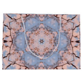 Grand Sac Cadeau Kaleidoscope Matin Bleu & Frost Rose (Dos)