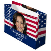 Grand Sac Cadeau Kamala Harris Pour Président 2024 (Devant Angle)