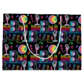 Grand Sac Cadeau Karaoke Neon Glow Singing Music Party (Dos)
