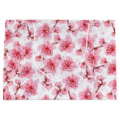 Grand Sac Cadeau kawaii pink cherry blossoms (Devant)