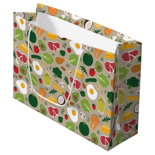 Grand Sac Cadeau Keto (Devant Angle)