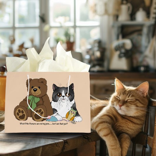 Grand Sac Cadeau Kitty Not Pet
