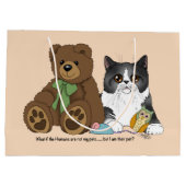 Grand Sac Cadeau Kitty Not Pet (Dos)