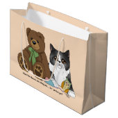 Grand Sac Cadeau Kitty Not Pet (Devant Angle)