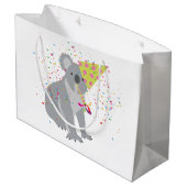 Grand Sac Cadeau Koala - Animaux ayant une fête (Dos Angle)