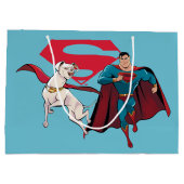 Grand Sac Cadeau Krypto & Superman (Dos)