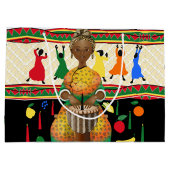 Grand Sac Cadeau Kwanzaa Vacances afro-américaines (Dos)
