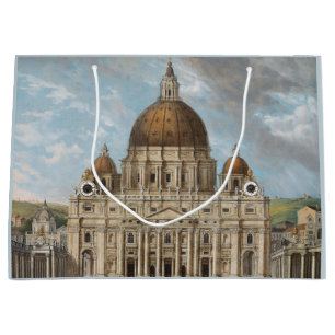 Grand Sac Cadeau La basilique Saint-Pierre dans la Cité du Vatican