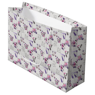 Grand Sac Cadeau La beauté vient du motif d'intérieur