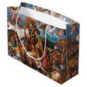 Grand Sac Cadeau La chute des anges rebelles, Pieter Bruegel Large (Dos Angle)