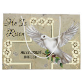 Grand Sac Cadeau La colombe de la paix Pâques (Dos)