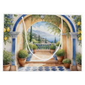 Grand Sac Cadeau La Côte d'Amalfi Vue méditerranéenne (Dos)