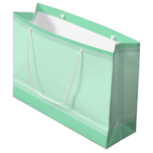 Grand Sac Cadeau La couleur verte à la pointe Modèle moderne et