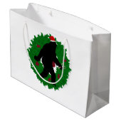 Grand Sac Cadeau La couronne de crayon de Noël (Dos Angle)