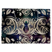 Grand Sac Cadeau La déesse de la lune en triple lune en violet #1 (Dos)