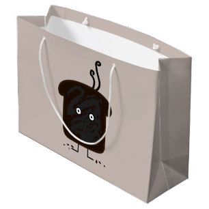 Grand Sac Cadeau La fumée brûlée de pain grillé pane le pain de