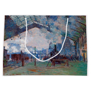 Grand Sac Cadeau La gare Saint-Lazare, Monet