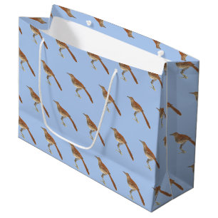 Grand Sac Cadeau La Grive Brown ou le Trasher Brown, New York Birds