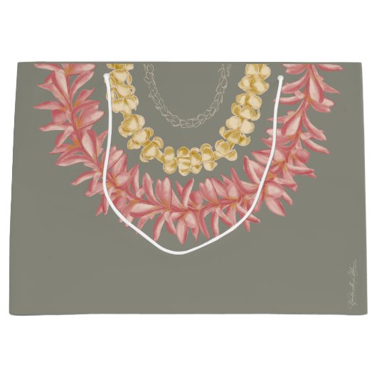 Grand Sac Cadeau La Lei par Wander With Aloha (Devant)