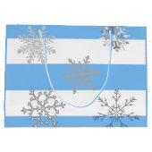 Grand Sac Cadeau La magie d'une première neige sur un (Dos)