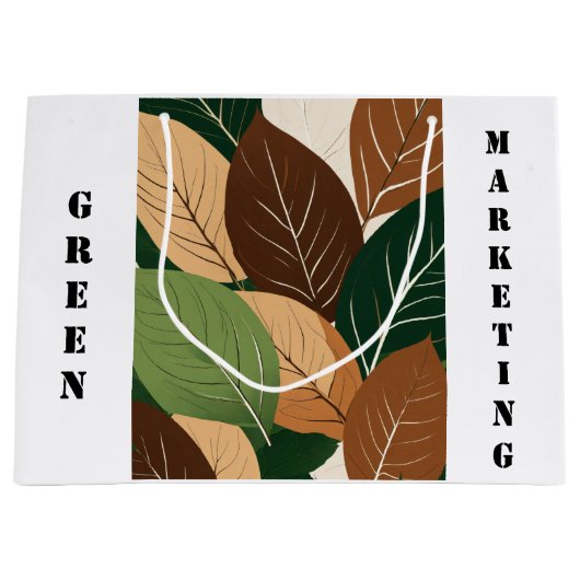 Grand Sac Cadeau "La mode rencontre la fonctionnalité : La tendance (Devant)