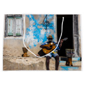 Grand Sac Cadeau La musique est le remède de l'esprit (Devant)