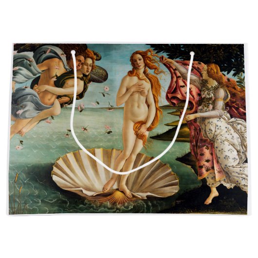 Grand Sac Cadeau La naissance de Vénus, Sandro Botticelli, 1485 (Devant)