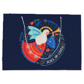 Grand Sac Cadeau La paix sur Terre Angel Design (Dos)