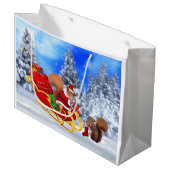 GRAND SAC CADEAU LA PETITE AIDE DE PÈRE NOËL (Devant Angle)