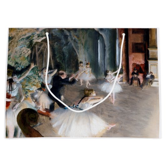 Grand Sac Cadeau La répétition sur scène, Edgar Degas (Devant)