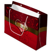 Grand Sac Cadeau La Saint Valentin (Devant Angle)