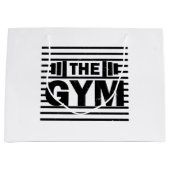 Grand Sac Cadeau La Salle De Sport (Devant)