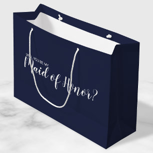 Grand Sac Cadeau La servante d'honneur Proposition Script moderne M