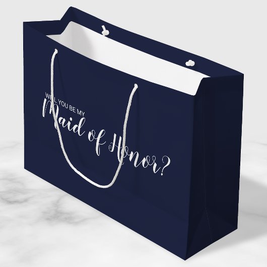 Grand Sac Cadeau La servante d'honneur Proposition Script moderne M