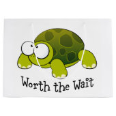 Grand Sac Cadeau La Tortue D'Attente (Devant)