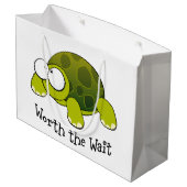Grand Sac Cadeau La Tortue D'Attente (Dos Angle)