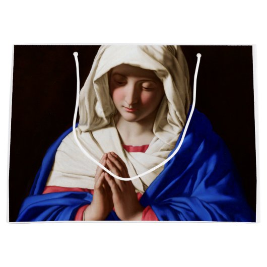 Grand Sac Cadeau La Vierge dans la prière, Sassoferrato (Devant)