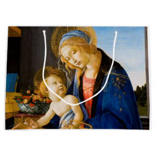 Grand Sac Cadeau La Vierge et l'Enfant, Sandro Botticelli