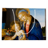 Grand Sac Cadeau La Vierge et l'Enfant, Sandro Botticelli (Dos)
