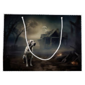 Grand Sac Cadeau Labrador Halloween (Dos)