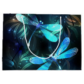 Grand Sac Cadeau Lac des libellules lumineuses (Dos)