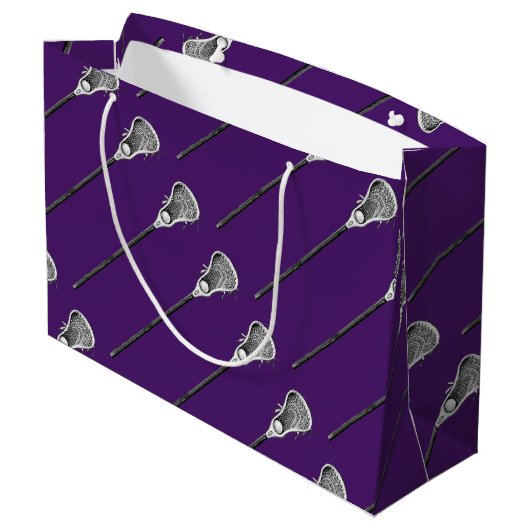 Grand Sac Cadeau Lacrosse Purple (Dos Angle)