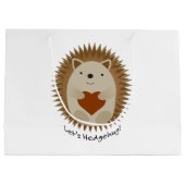 Grand Sac Cadeau Laisse Hedgehug Hegehog (Dos)