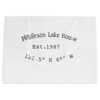 Lake house et. Date année coordonnées personnalisé
