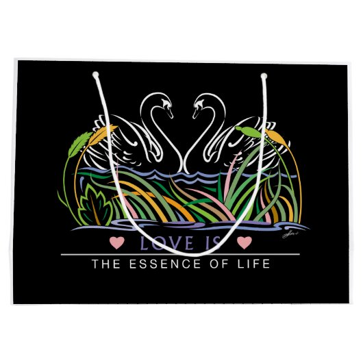 Grand Sac Cadeau L'amour est l'essence (Dos)