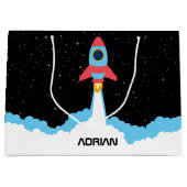 Grand Sac Cadeau Lancement de fusées dans l'espace extra-atmosphéri (Devant)