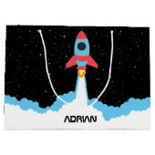 Grand Sac Cadeau Lancement de fusées dans l'espace extra-atmosphéri (Dos)