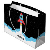 Grand Sac Cadeau Lancement de fusées dans l'espace extra-atmosphéri (Dos Angle)