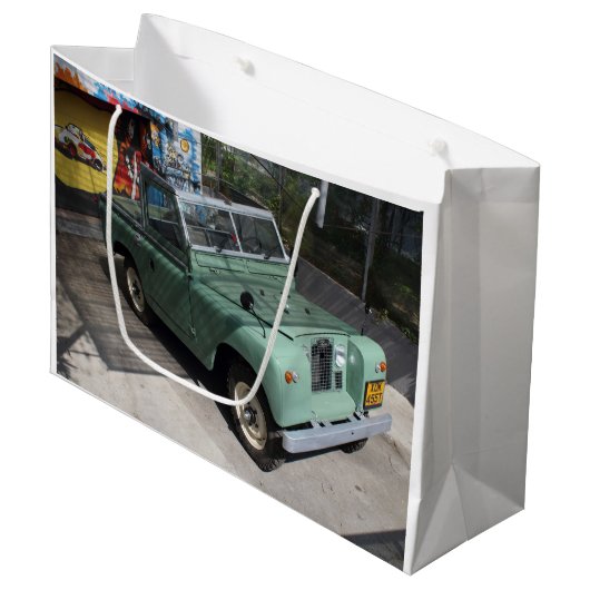 Grand Sac Cadeau Land Rover Series II SWB (Devant Angle)